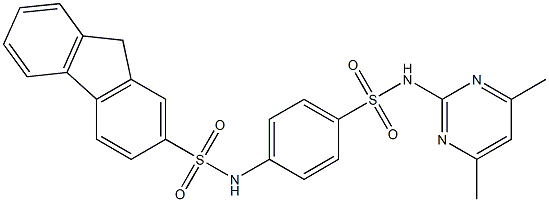  N-(4-{[(4,6-dimethyl-2-pyrimidinyl)amino]sulfonyl}phenyl)-9H-fluorene-2-sulfonamide