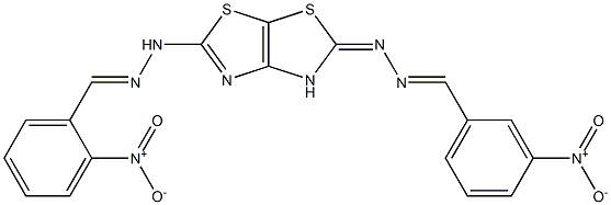 2-nitrobenzaldehyde [5-(2-{3-nitrobenzylidene}hydrazono)-4,5-dihydro[1,3]thiazolo[4,5-d][1,3]thiazol-2-yl]hydrazone|