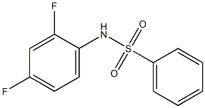 N-(2,4-二氟苯基)苯磺酰胺, , 结构式