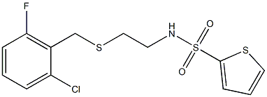 N-{2-[(2-chloro-6-fluorobenzyl)sulfanyl]ethyl}-2-thiophenesulfonamide