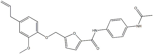 N-[4-(acetylamino)phenyl]-5-[(4-allyl-2-methoxyphenoxy)methyl]-2-furamide