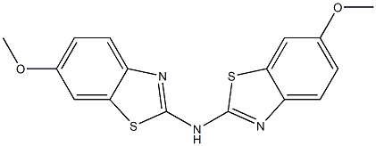 N,N-bis(6-methoxy-1,3-benzothiazol-2-yl)amine 结构式