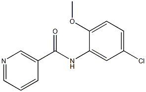 N-(5-chloro-2-methoxyphenyl)nicotinamide 结构式