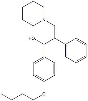 1-(4-butoxyphenyl)-2-phenyl-3-(1-piperidinyl)-1-propanol Structure