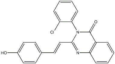 3-(2-chlorophenyl)-2-[2-(4-hydroxyphenyl)vinyl]-4(3H)-quinazolinone|