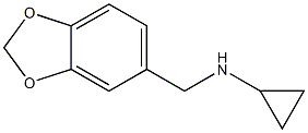 N-(1,3-benzodioxol-5-ylmethyl)-N-cyclopropylamine Structure