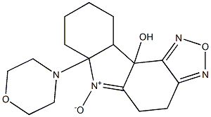 6a-(4-morpholinyl)-4,5,6a,7,8,9,10,10a-octahydro-10bH-[1,2,5]oxadiazolo[3,4-c]carbazol-10b-ol 6-oxide Structure