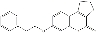 7-[(2-phenylethyl)oxy]-2,3-dihydrocyclopenta[c]chromen-4(1H)-one,,结构式