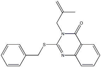 2-(benzylsulfanyl)-3-(2-methyl-2-propenyl)-4(3H)-quinazolinone 结构式