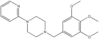 1-(2-pyridinyl)-4-(3,4,5-trimethoxybenzyl)piperazine,,结构式