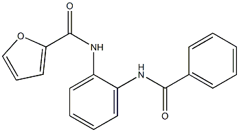 N-[2-(benzoylamino)phenyl]-2-furamide Structure