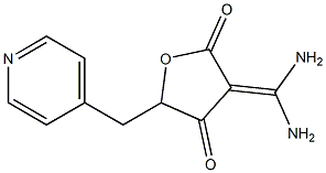 3-(diaminomethylene)-5-(4-pyridinylmethyl)-2,4(3H,5H)-furandione Structure