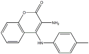 3-amino-4-(4-toluidino)-2H-chromen-2-one Structure