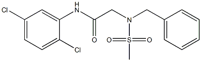 2-[benzyl(methylsulfonyl)amino]-N-(2,5-dichlorophenyl)acetamide