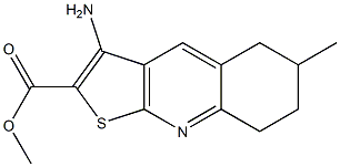 methyl 3-amino-6-methyl-5,6,7,8-tetrahydrothieno[2,3-b]quinoline-2-carboxylate Structure