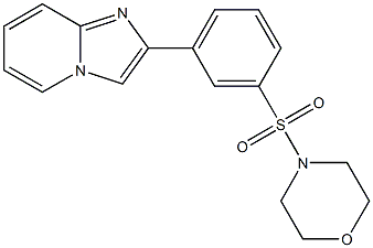 2-[3-(4-morpholinylsulfonyl)phenyl]imidazo[1,2-a]pyridine 结构式