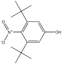 3,5-ditert-butyl-4-nitrophenol Struktur