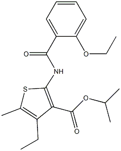 isopropyl 2-[(2-ethoxybenzoyl)amino]-4-ethyl-5-methyl-3-thiophenecarboxylate