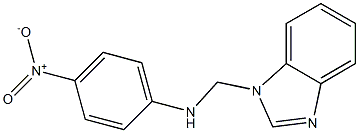 1-({4-nitroanilino}methyl)-1H-benzimidazole,,结构式