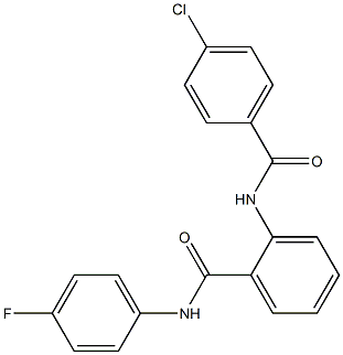 2-[(4-chlorobenzoyl)amino]-N-(4-fluorophenyl)benzamide