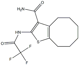 2-[(trifluoroacetyl)amino]-4,5,6,7,8,9-hexahydrocycloocta[b]thiophene-3-carboxamide