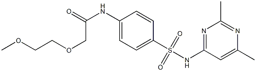  N-(4-{[(2,6-dimethyl-4-pyrimidinyl)amino]sulfonyl}phenyl)-2-(2-methoxyethoxy)acetamide