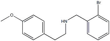 N-(2-bromobenzyl)-2-(4-methoxyphenyl)ethanamine Struktur