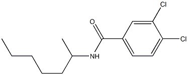 3,4-dichloro-N-(1-methylhexyl)benzamide Structure