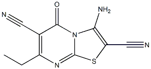 3-amino-7-ethyl-5-oxo-5H-[1,3]thiazolo[3,2-a]pyrimidine-2,6-dicarbonitrile