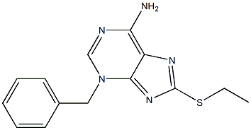 3-benzyl-8-(ethylsulfanyl)-3H-purin-6-amine Structure