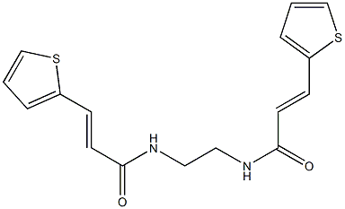 3-(2-thienyl)-N-(2-{[3-(2-thienyl)acryloyl]amino}ethyl)acrylamide Struktur