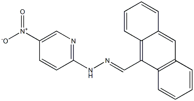 9-anthracenecarbaldehyde {5-nitro-2-pyridinyl}hydrazone,,结构式