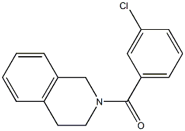 2-(3-chlorobenzoyl)-1,2,3,4-tetrahydroisoquinoline Structure