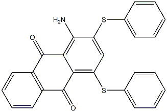 1-amino-2,4-bis(phenylsulfanyl)anthra-9,10-quinone Structure