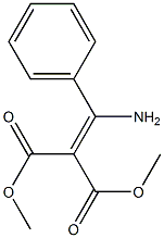 dimethyl 2-[amino(phenyl)methylene]malonate,,结构式