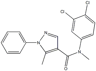 N-(3,4-dichlorophenyl)-N,5-dimethyl-1-phenyl-1H-pyrazole-4-carboxamide Structure