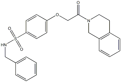  N-benzyl-4-[2-(3,4-dihydro-2(1H)-isoquinolinyl)-2-oxoethoxy]benzenesulfonamide