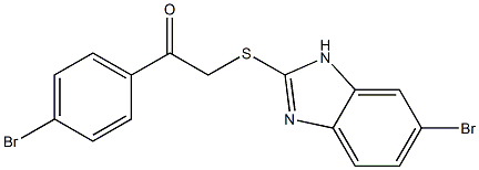 2-[(6-bromo-1H-benzimidazol-2-yl)sulfanyl]-1-(4-bromophenyl)ethanone