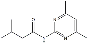 N-(4,6-dimethyl-2-pyrimidinyl)-3-methylbutanamide Structure