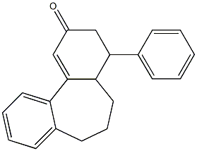 4-phenyl-3,4,4a,5,6,7-hexahydro-2H-dibenzo[a,c]cyclohepten-2-one Struktur