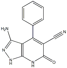 3-amino-6-oxo-4-phenyl-6,7-dihydro-1H-pyrazolo[3,4-b]pyridine-5-carbonitrile