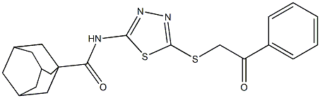 N-{5-[(2-oxo-2-phenylethyl)sulfanyl]-1,3,4-thiadiazol-2-yl}-1-adamantanecarboxamide