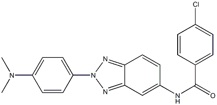  4-chloro-N-{2-[4-(dimethylamino)phenyl]-2H-1,2,3-benzotriazol-5-yl}benzamide