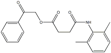 2-oxo-2-phenylethyl 4-(2,6-dimethylanilino)-4-oxobutanoate