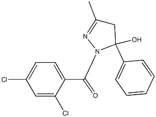 1-(2,4-dichlorobenzoyl)-3-methyl-5-phenyl-4,5-dihydro-1H-pyrazol-5-ol