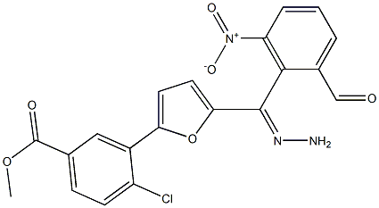 methyl 4-chloro-3-[5-(2-{3-nitrobenzoyl}carbohydrazonoyl)-2-furyl]benzoate