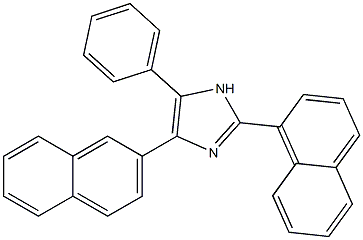 2-(1-naphthyl)-4-(2-naphthyl)-5-phenyl-1H-imidazole Struktur