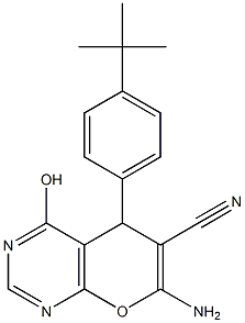 7-amino-5-(4-tert-butylphenyl)-4-hydroxy-5H-pyrano[2,3-d]pyrimidine-6-carbonitrile