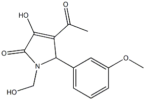  4-acetyl-3-hydroxy-1-(hydroxymethyl)-5-(3-methoxyphenyl)-1,5-dihydro-2H-pyrrol-2-one