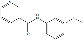 N-[3-(methylsulfanyl)phenyl]nicotinamide Struktur